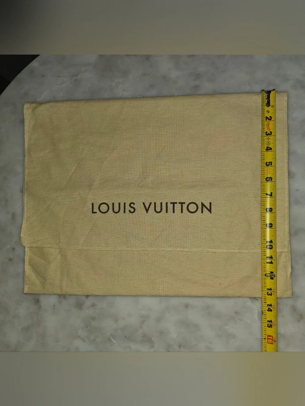 Louis Vuitton Dustbag In Beige Canvas-17.75